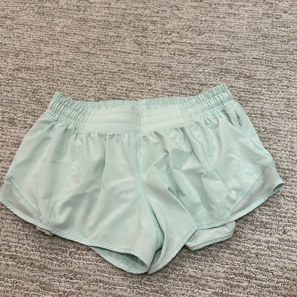 Mint Lululemon Hotty Hot Shorts
